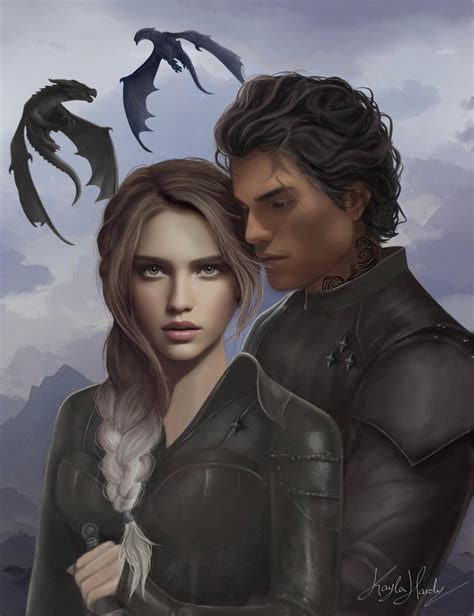 Violet and Xaden from Fourth Wing by kaylahardyart on DeviantArt