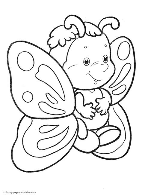 Baby butterfly || COLORING-PAGES-PRINTABLE.COM