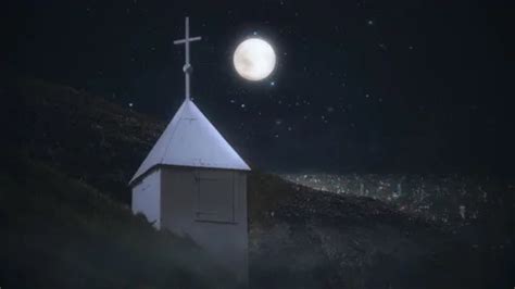 Mountain Church Moonlight City Skyline Z... | Stock Video | Pond5