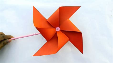 How to make Paper Windmill (Easy) || Making paper Pinwheel || DIY - YouTube