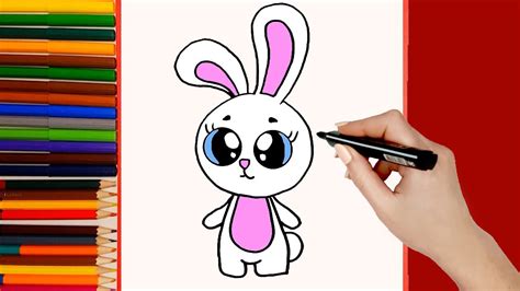 HOW TO DRAW A RABBIT STEP BY STEP. IMAGES TO DRAW DRAWINGS. EASY KAWAII ...