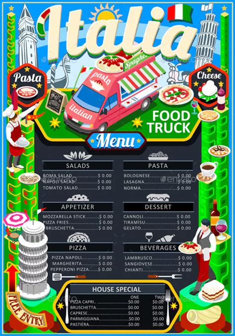 Food Truck Menu Templates | Free & Premium Downloads