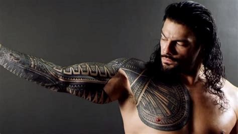 How many Tattoos does Roman Reigns have?