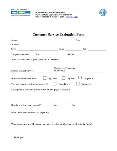 FREE 14+ Customer Service Evaluation Forms in PDF