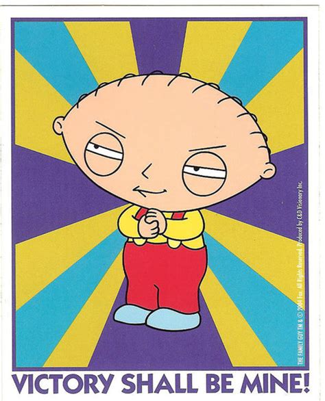 Family Guy Vinyl Sticker Stewie Victory Shall Be Mine – Rock Band Patches