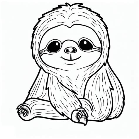 Baby Sloth coloring page - Download, Print or Color Online for Free