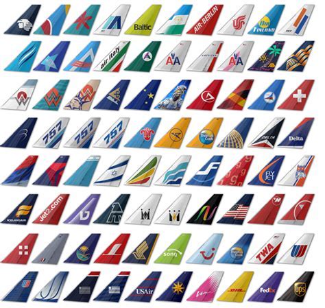 Airline plane tail Logos