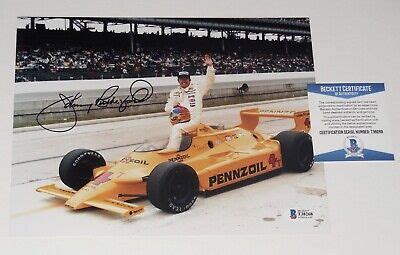 JOHNNY RUTHERFORD AUTOGRAPHED 8X10 COLOR PHOTO (RACING DRIVER) - BECKETT COA! | eBay