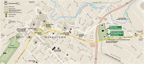 Morristown National Historical Park – Downtown map by US National Park ...