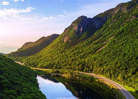 Scenic Summer Drive in the White Mountains of New Hampshire - New England