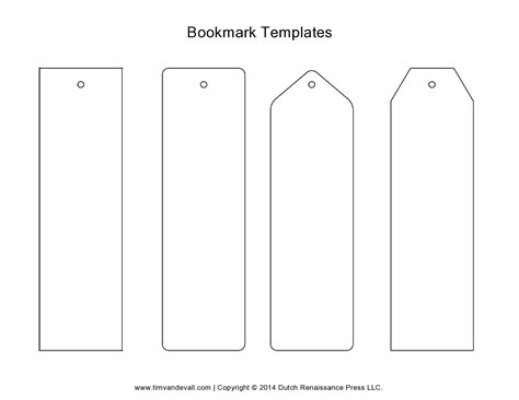 Free Bookmark Template Printable - Printable Templates