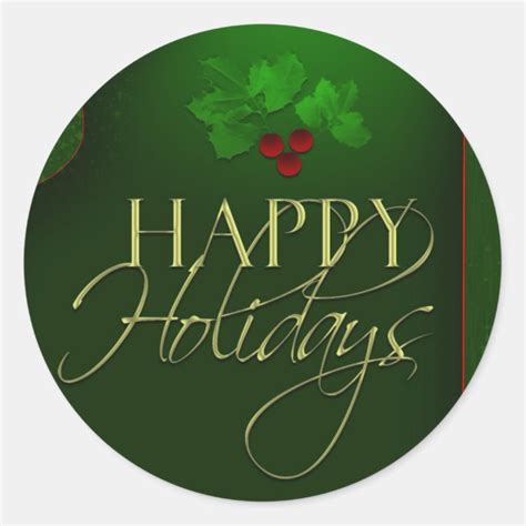 Happy Holiday stickers | Zazzle.com