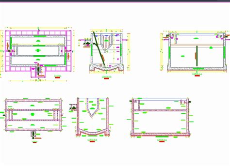 Primary treatment with imhoff tank in AutoCAD | CAD (614.76 KB) | Bibliocad