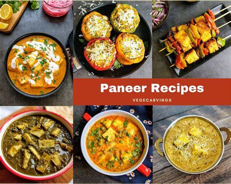 Paneer Recipes | 20 Easy Indian Paneer Recipes | VegeCravings