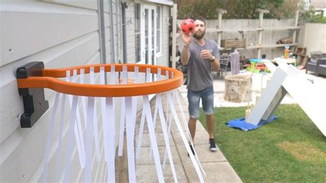 DIY Basketball Hoop [Video] | Diy craft projects, Diy basketball hoop, Backyard games