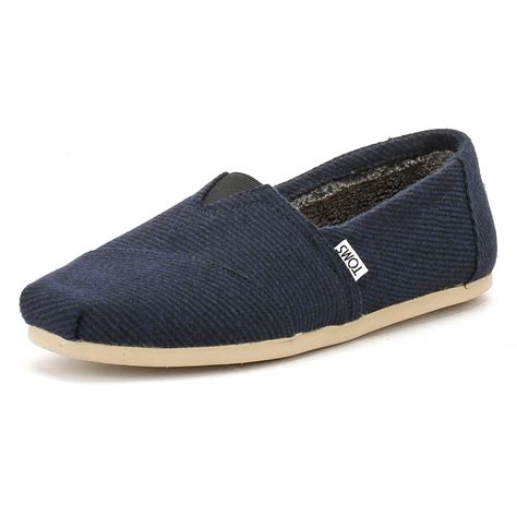 TOMS Mens Navy Wool Alpargata Espadrilles in Blue for Men - Lyst