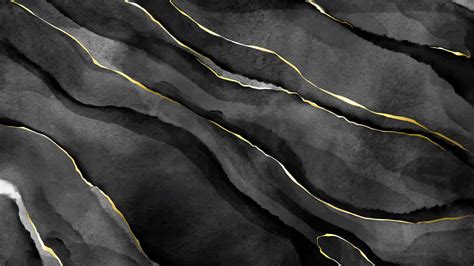 Download Splendid Glossy Black And Gold Marble Texture Wallpaper ...