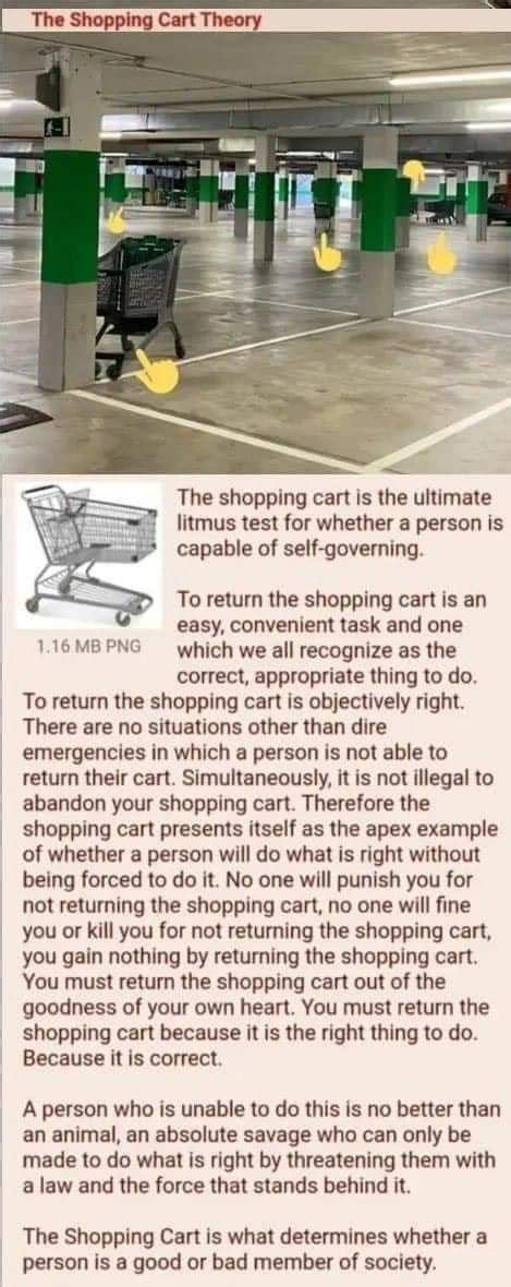 The shopping cart theory - 9GAG