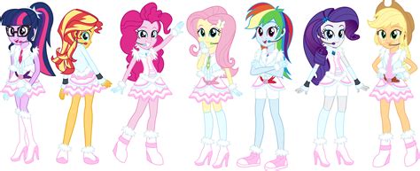 EqG Mane 7 - Winter Look (COM) by Osipush on DeviantArt