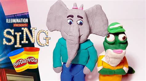 SING MOVIE Meena Elephant and Ms. Crawly Iguana Play Doh | How to Make ...