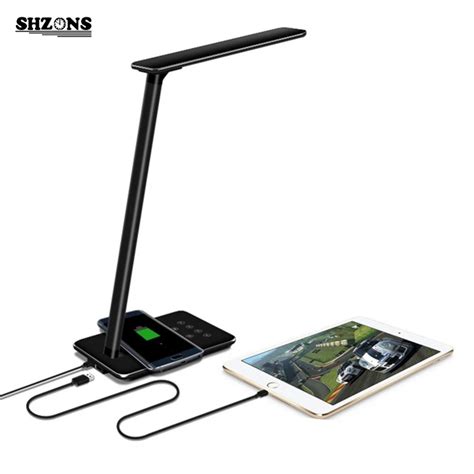 Wireless Charger LED Table Lamp Foldable Wireless Charging Desk LED ...