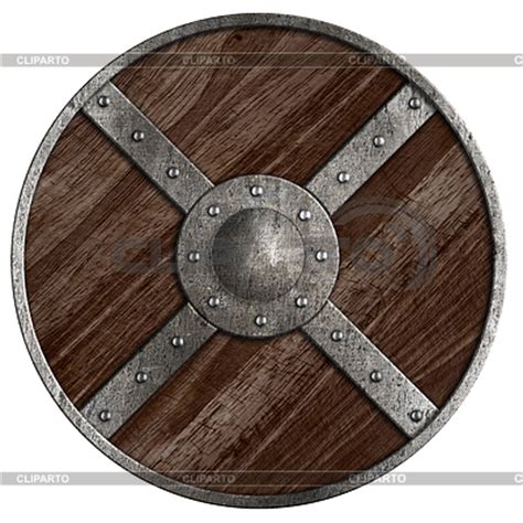 Medieval vikings round wooden shield | High resolution stock ...