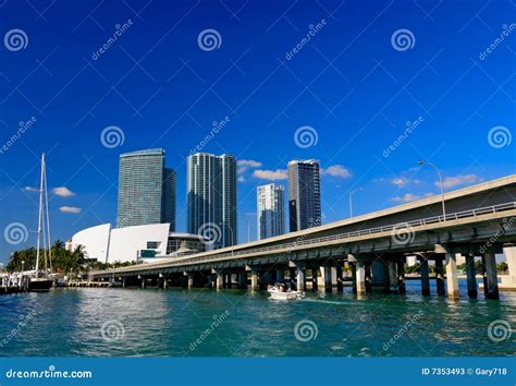 The High-rise Buildings in Downtown Miami Stock Image - Image of ocean, office: 7353493