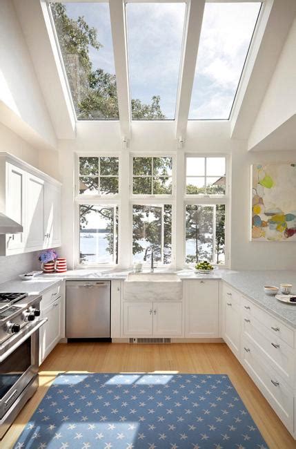 Modern Skylights, Window Designs Visually Stretching Small Kitchens