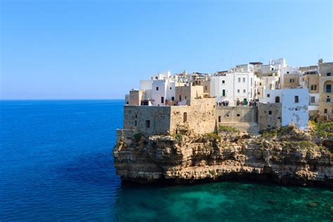 Polignano a Mare - Steep Cliffs and White Sand Beaches