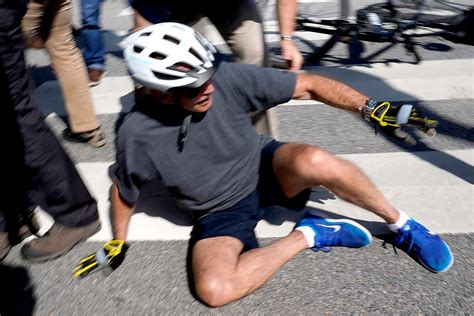 Where did Joe Biden fall off his bike? | The US Sun