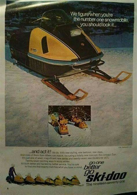 Vintage Snowmobile Advertisement