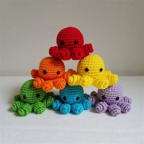 Mini Octopus Plush Amigurumi Octopus Crochet Animals | ubicaciondepersonas.cdmx.gob.mx