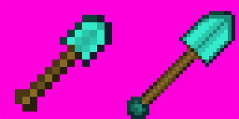 Diamond Shovel | Custom Minecraft by GamingFox123 on DeviantArt