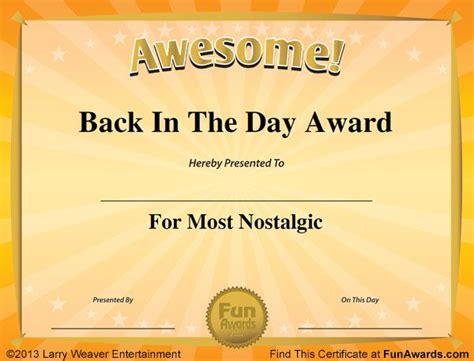 Fun Certificates More Certificate Of Recognition Template, Certificate Of Participation Template ...