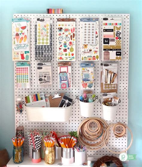 Upcycled Craft Room Organization - Pebbles, Inc. | Sala de artesanía ...