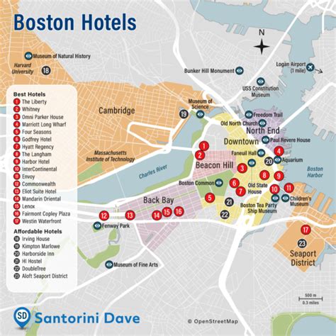 BOSTON HOTEL MAP - Best Areas & Places to Stay