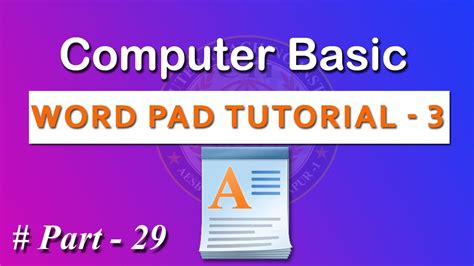 Wordpad || Wordpad in Computer || Wordpad Tutorial || Wordpad in Windows 10 || Computer Basic ...