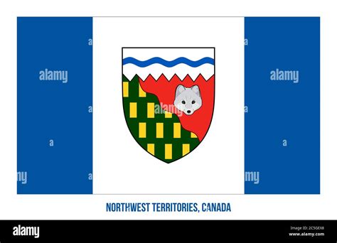 Northwest Territories Flag Vector Illustration on White Background ...