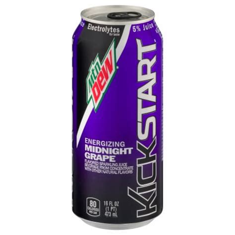 Mountain Dew® Kickstart Midnight Grape Energy Drink Can, 16 fl oz - Fred Meyer