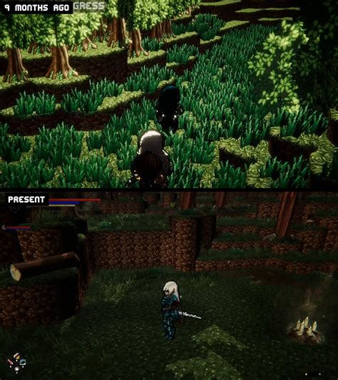 All iterations of the procedurally generated forest since the beginning. What do you think? : r ...