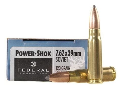 Federal Power-Shok Ammunition 7.62x39mm 123 Grain Soft Point - Diamondammunitionstore