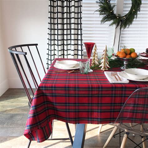 Red Tartan Plaid Tablecloth Christmas Tablecloth Christmas - Etsy Canada