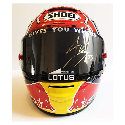 Marc Marquez Used & Signed Visor Shoei Helmet - Elite Exclusives