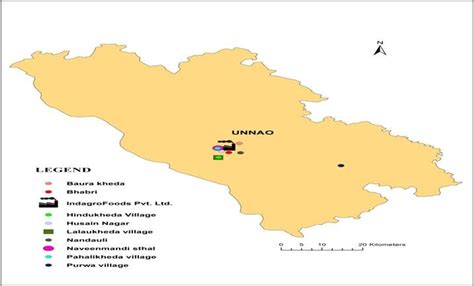 GIS Map of Unnao district of Uttar Pradesh showing the presence of... | Download Scientific Diagram