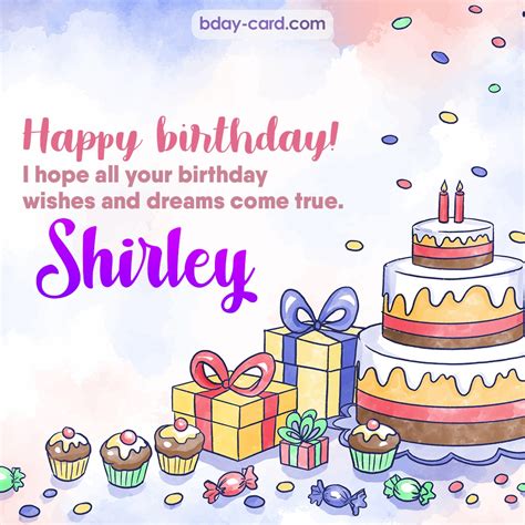 Birthday images for Shirley 💐 — Free happy bday pictures and photos | BDay-card.com