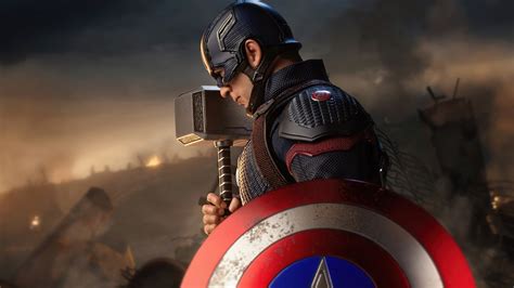 2560x1440 Captain America With Hammer And Shield 1440P Resolution ,HD 4k Wallpapers,Images ...