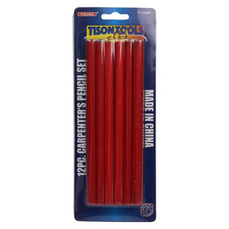 12PC CARPENTER'S PENCIL SET