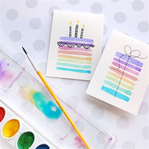 Easy DIY Birthday Cards Using Minimal Supplies – kwernerdesign blog