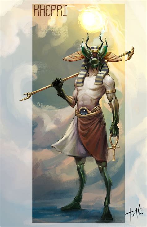 Khepri, beatle god, TorVic Ulloa | Ancient egyptian gods, Mythical ...