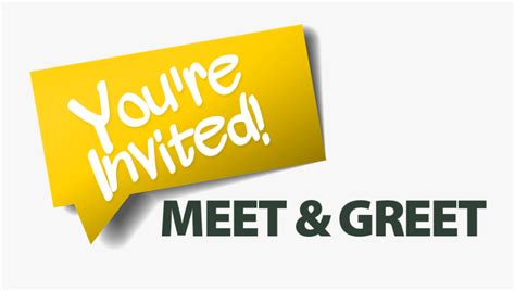 Clip Art Meet And Greet Images - You Re Invited Meet And Greet , Free Transparent Clipart ...